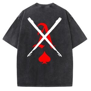 Oversized washed T-shirt unisex,